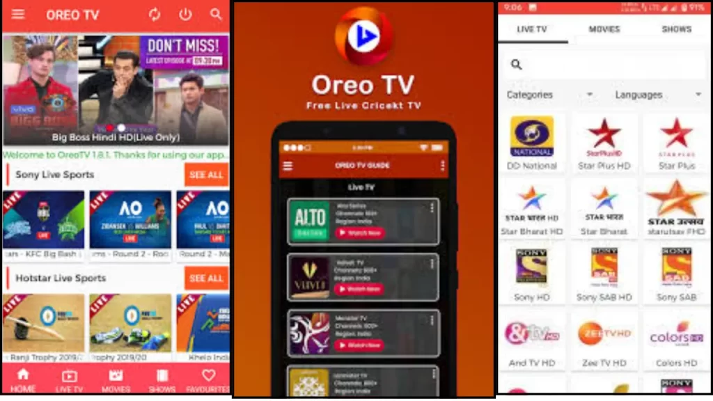 OreoTV app